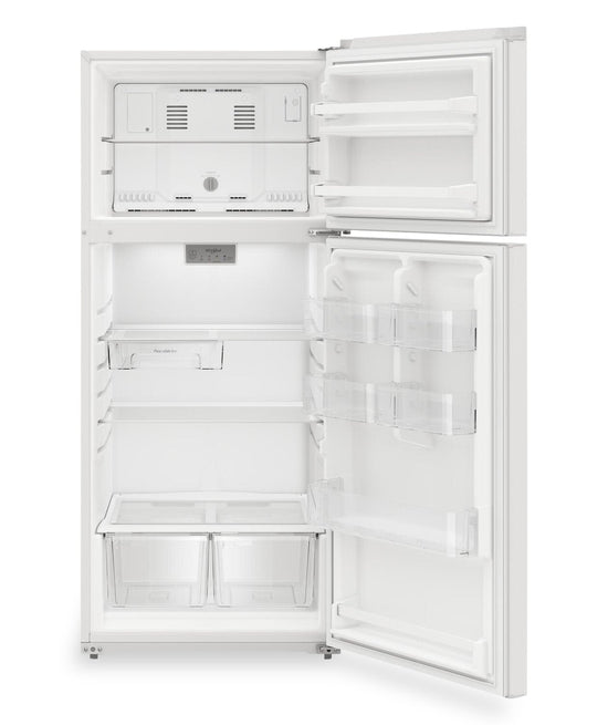 Whirlpool 28 Inch Top Freezer Refrigerator with 16.3 Cu. Ft. Capacity, White - WRTX5328PW
