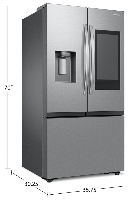 Samsung 36 Inch Counter-Depth French Door Refrigerator, Stainless Steel - RF27CG5900SRAC