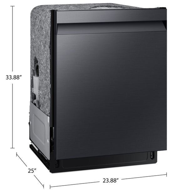 Samsung 24 Inch Smart Built-In Dishwasher with StormWash, Matte Black - DW80CG5450MTAA