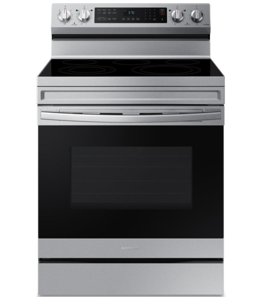 Samsung 6.3 Cu. Ft. Smart Electric Free Standing Range with Air Fry in Stainless Steel - NE63A6511SS/AC