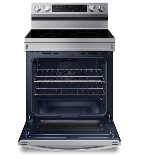 Samsung 30 Inch Freestanding Electric Range with Air Fry, Stainless Steel - NE63A6511SS/AC