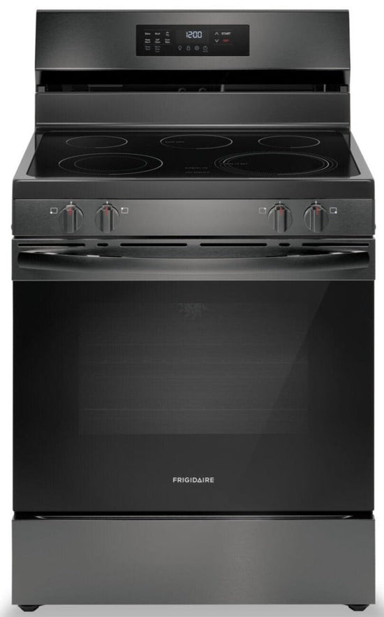 Frigidaire 30 Inch Electric Range with Air Fry, Black Stainless Steel - FCRE308CAD