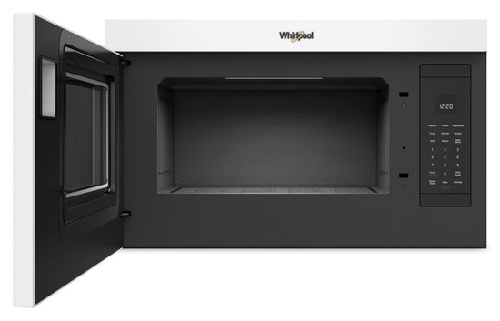 Whirlpool 1.1 Cu. Ft. Flush Over-the-Range Microwave, White - YWMMF5930PW