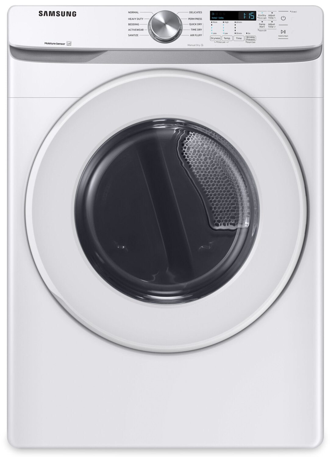 SAMSUNG 7.5 CU. FT. HIGH EFFICIENCY FRONT LOAD ELECTRIC DRYER WITH SENSOR DRY IN WHITE - DVE45T6005W