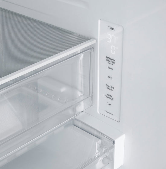 LG 33 Inch French Door Refrigerator, 25.1 cu. ft., Black Stainless - LF25S6200D