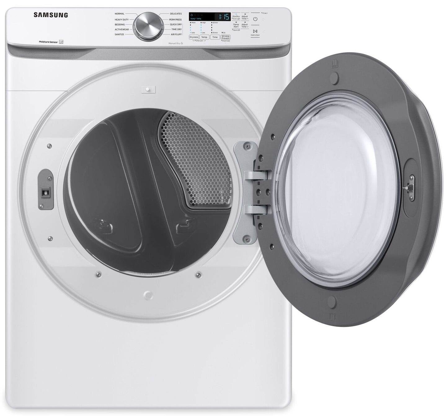 SAMSUNG 7.5 CU. FT. HIGH EFFICIENCY FRONT LOAD ELECTRIC DRYER WITH SENSOR DRY IN WHITE - DVE45T6005W