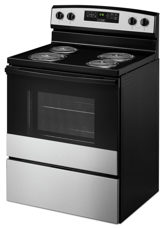 Amana 30 Inch Freestanding Electric Range, Stainless Steel - YACR4303MMS