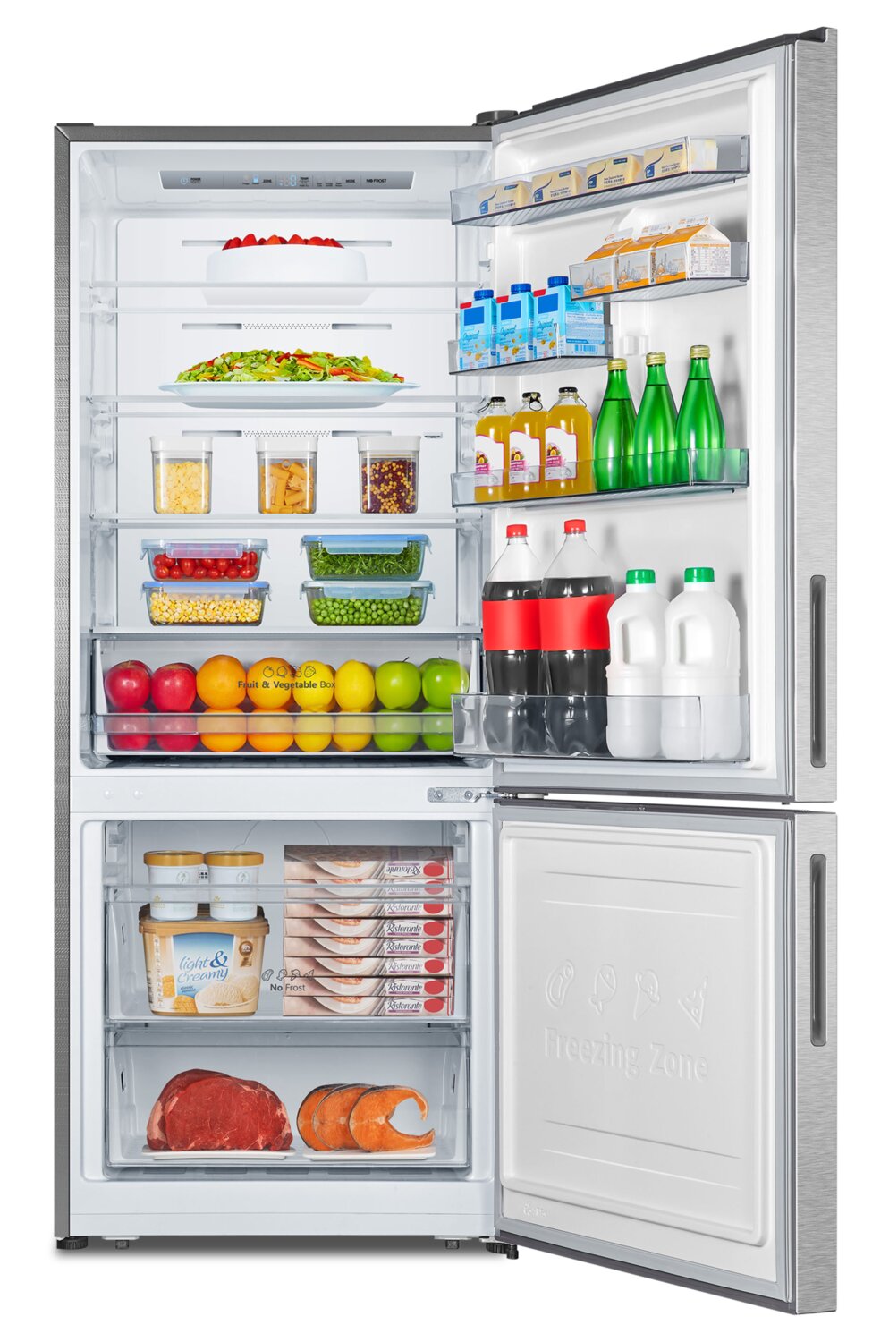 Hisense 14.7 Cu. Ft. Bottom-Mount Refrigerator in Titanium - RB15A2CS