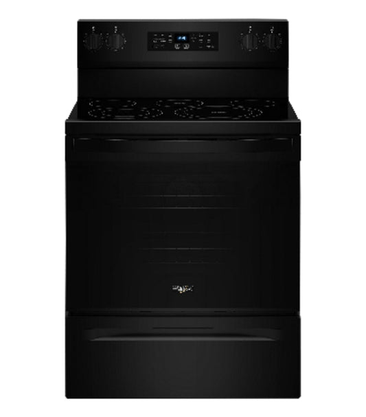 Whirlpool 5.3 Cu. Ft. Electric Range with No Preheat Air Fry, Black - YWFES5030RB