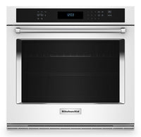 KitchenAid 30 Inch Single Electric Wall Oven with Air Fry - KOES530PWH