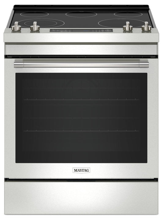 Maytag 6.4 Cu. Ft. Electric Range with Air Fry and AquaLift, Stainless Steel - YMES8800PZ