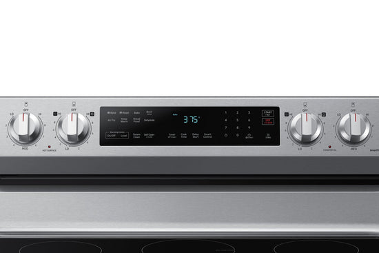 Samsung 30 Inch Freestanding Electric Range with Air Fry, Stainless Steel - NE63A6511SS/AC