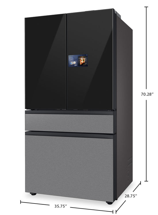 Samsung 36 Inch French Door Refrigerator, 22.5 Cu. Ft., Stainless Steel - RF90F23BECRAA