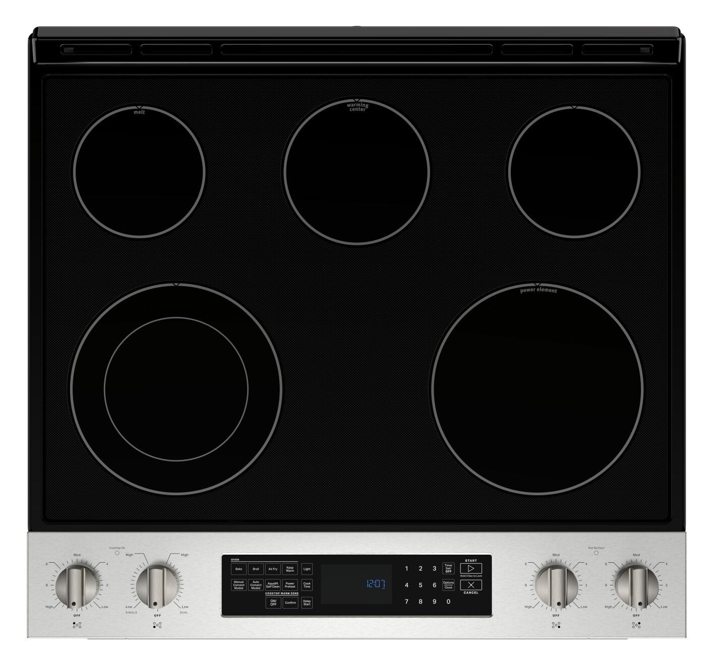 Maytag 6.4 Cu. Ft. Electric Range with Air Fry and AquaLift, Stainless Steel - YMES8800PZ