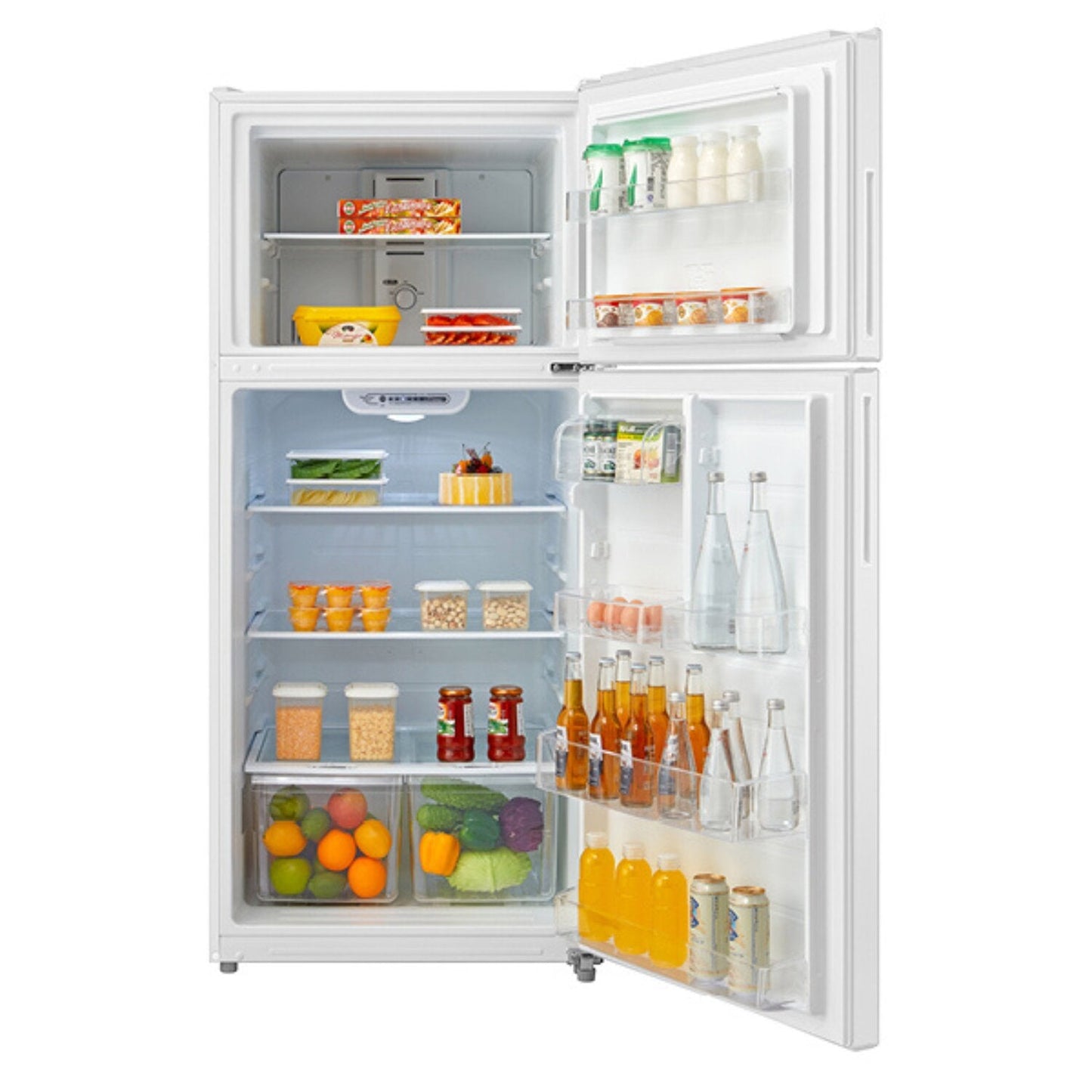 Midea 18 Cu. Ft. Top-Freezer Refrigerator in White - MRT18S4AWW