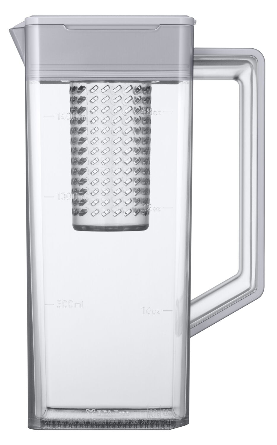 Samsung Bespoke 36 Inch 4-Door Refrigerator with Beverage Centre, Stainless Steel - RF29BB8600QLAA