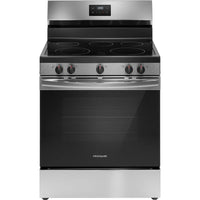 Frigidaire 30 Inch Electric Range with 5-Element Cooktop, Stainless Steel - FCRE305CBS