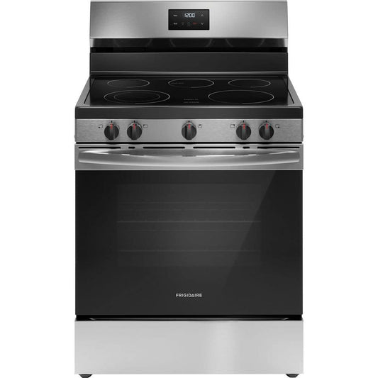 Frigidaire 30 Inch Electric Range with 5 Elements, Quick Boil - FCRE305CBS