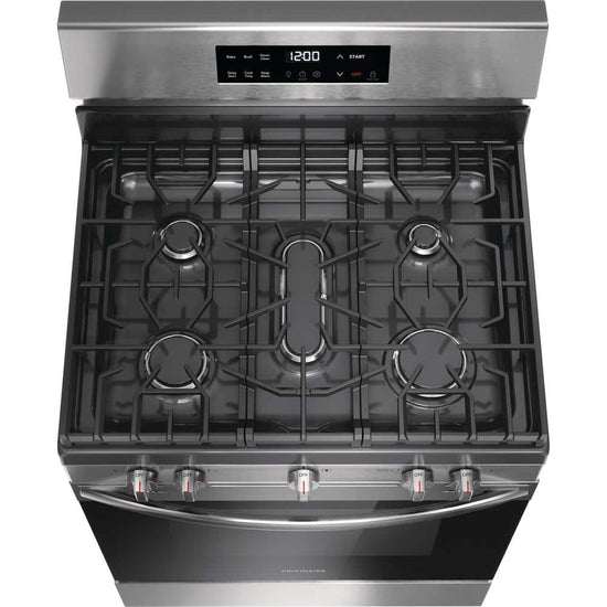 Frigidaire 30 Inch Freestanding Gas Range with 5.1 cu. ft. Capacity, Stainless Steel - FCRG3062AS