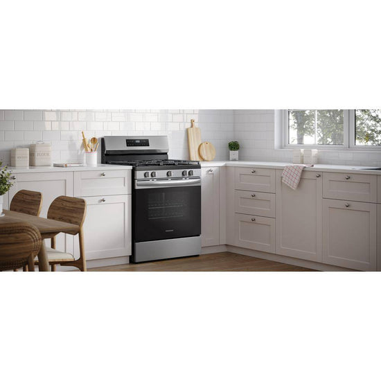 Frigidaire 30 Inch Freestanding Gas Range with 5.1 cu. ft. Capacity, Stainless Steel - FCRG3062AS