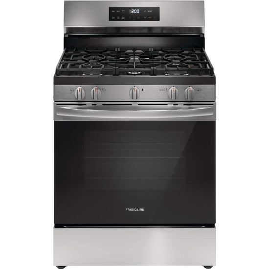 Frigidaire 30 Inch Freestanding Gas Range with 5.1 cu. ft. Capacity, Stainless Steel - FCRG3062AS