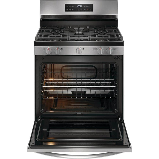 Frigidaire 30 Inch Freestanding Gas Range with 5.1 cu. ft. Capacity, Stainless Steel - FCRG3062AS