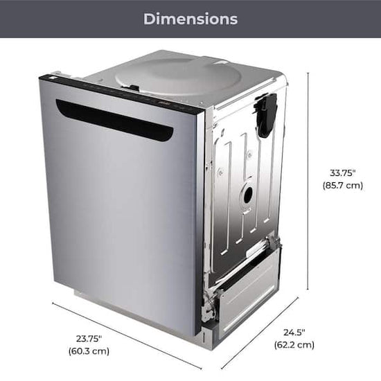 Kenmore 24 Inch Built-In Top Control Dishwasher, Stainless Steel - KKDW2RPH-49SS