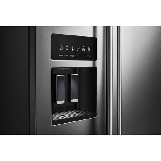 KitchenAid 36 in. Side-by-Side Refrigerator with PrintShield - KRSC703HPS