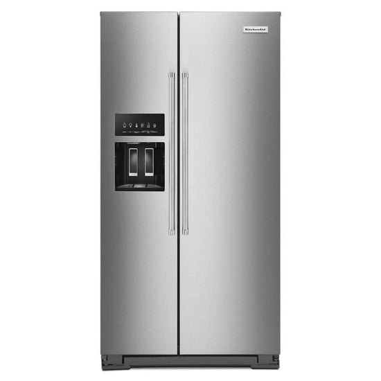 KitchenAid 36 in. Side-by-Side Refrigerator with PrintShield - KRSC703HPS