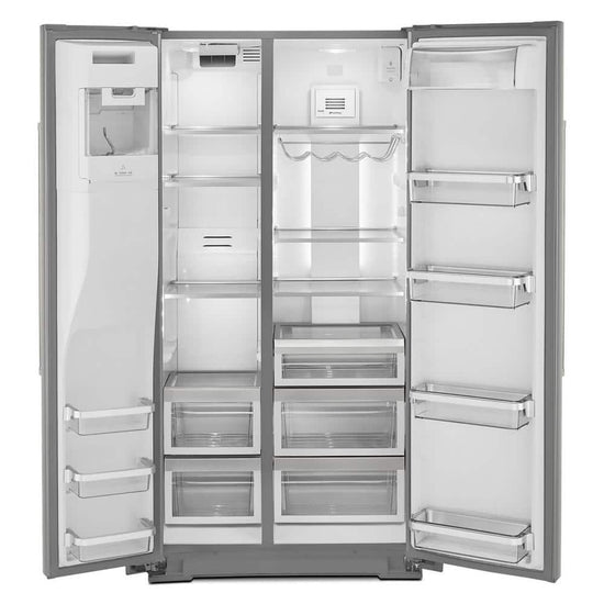 KitchenAid 36 in. Side-by-Side Refrigerator with PrintShield - KRSC703HPS