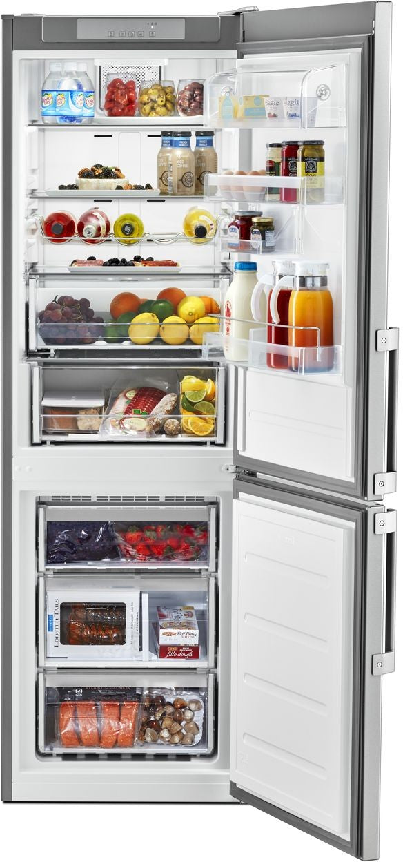 Whirlpool 24 Inch Counter Depth Bottom Freezer Refrigerator with Dual Cooling - URB551WNGZ