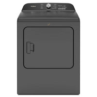 Whirlpool 7 Cu. Ft. Electric Dryer with Moisture Sensor and Steam, Volcano Black - YWED6150PB