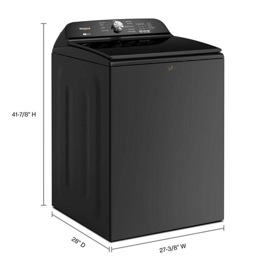 Whirlpool 5.2 - 5.3 cu. ft. Top Load Washer, Volcano Black - WTW6157PB