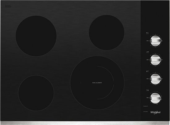 Whirlpool 30 Inch Electric Cooktop - WCE55US0HS