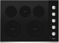 Whirlpool 30 Inch Electric Cooktop with 5 Elements, Ceramic Glass - WCE77US0HS