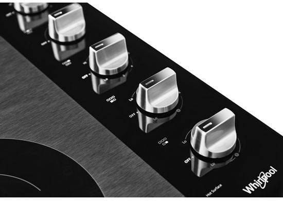 Whirlpool 30 Inch Electric Cooktop with 5 Elements, Ceramic Glass - WCE77US0HS