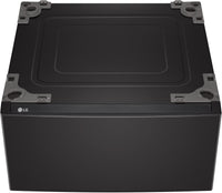 LG 27 Inch Laundry Pedestal with Storage Drawer, Black Steel - WDP6B