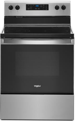 Whirlpool 30 Inch Freestanding Electric Range, Stainless Steel - WFE515S0JS