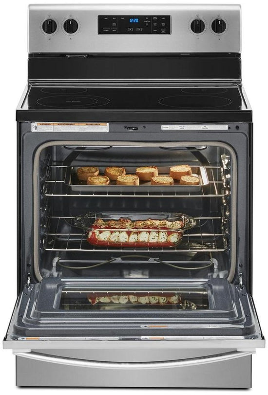 Whirlpool 30 Inch Freestanding Electric Range, Stainless Steel - WFE515S0JS