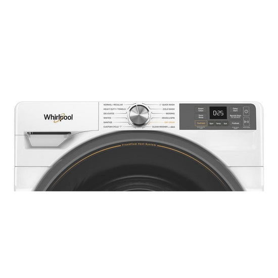 Whirlpool 5.2 cu. ft. Front Load Washer with FreshFlow Vent System, White - WFW5720RW