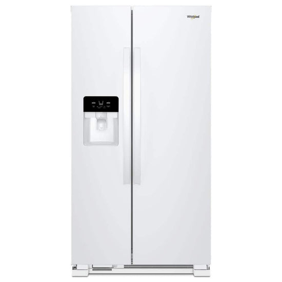 Whirlpool 33 Inch 21 Cu. Ft. Side-by-Side Refrigerator, White - WRS331SDHW