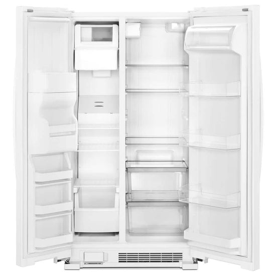 Whirlpool 33 Inch 21 Cu. Ft. Side-by-Side Refrigerator, White - WRS331SDHW