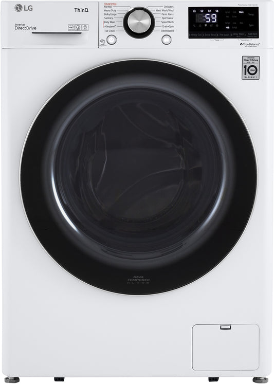 LG 24 Inch Compact Front Load Washer with 2.4 cu. ft. Capacity - WM1455HWA