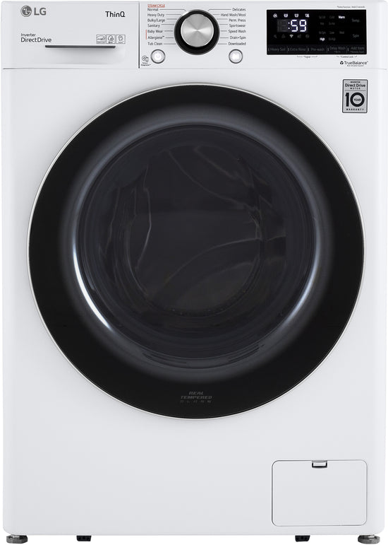 LG 24 Inch Compact Front Load Washer with 2.4 cu. ft. Capacity - WM1455HWA