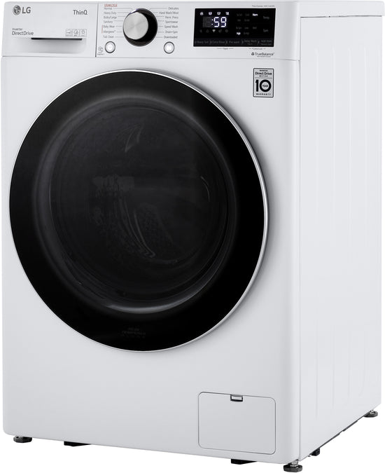LG 24 Inch Compact Front Load Washer with 2.4 cu. ft. Capacity - WM1455HWA