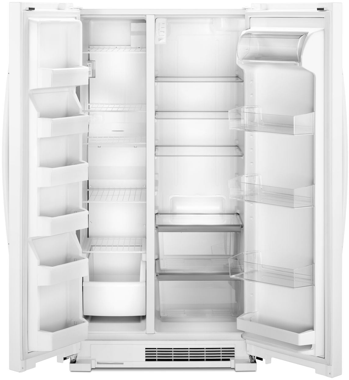 WHIRLPOOL 36 INCH FREESTANDING SIDE BY SIDE REFRIGERATOR IN WHITE - WRS315SNHW