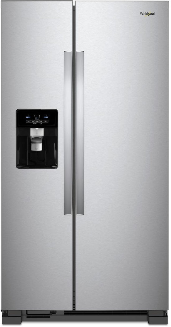 Whirlpool 33 Inch Side-by-Side Refrigerator, 21 cu. ft., Fingerprint Resistant Stainless Steel - WRS321SDHZ