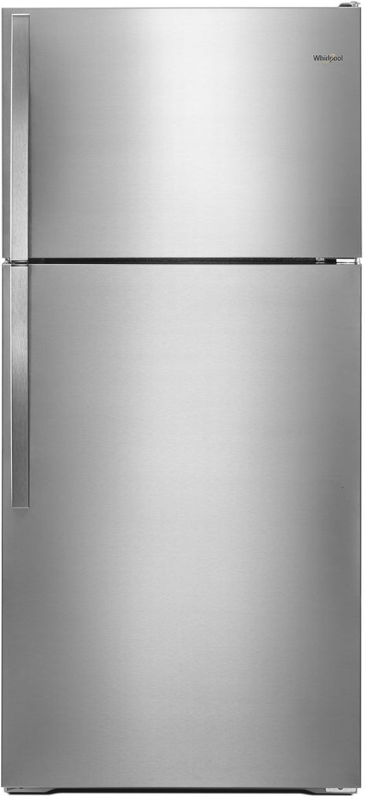 Whirlpool 28 Inch Top Freezer Refrigerator, Stainless Steel - WRT134TFDM