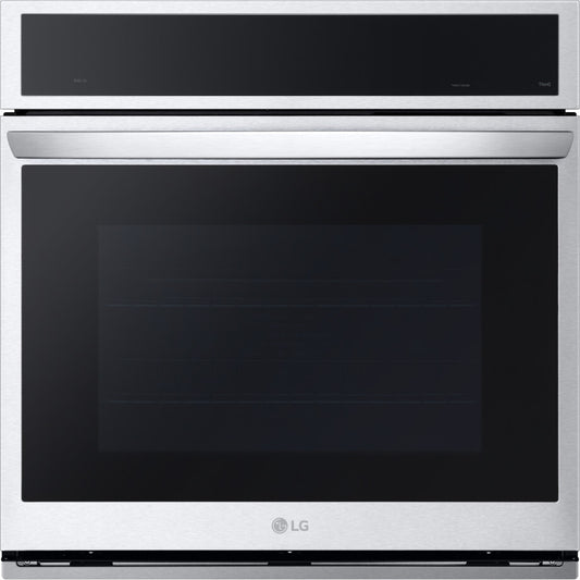 LG 30 INCH SINGLE ELECTRIC SMART WALL OVEN WITH 4.7 CU. FT. TRUE CONVECTION AND AIR FRY - WSEP4727F