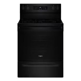 Whirlpool 5.3 Cu. Ft. Electric Range with No Preheat Air Fry, Black - YWFES5030RB